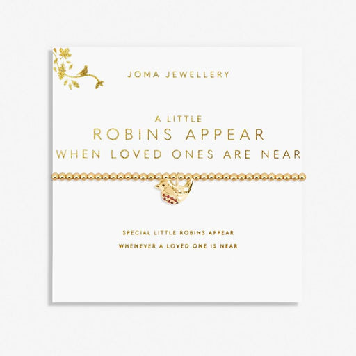 Joma Jewellery Gold A Little 'Robins Appear When Loved Ones Are Near' Bracelet - Jewellery - Joma Jewellery - Bumbletree