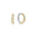 Ti Sento 'Twisted Hoop' Sterling Silver & Gold Plated Earrings 78021SY - Jewellery - Ti Sento - Bumbletree