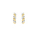 Ti Sento 'Twisted Hoop' Sterling Silver & Gold Plated Earrings 78021SY - Jewellery - Ti Sento - Bumbletree