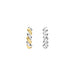 Ti Sento 'Twisted Hoop' Sterling Silver & Gold Plated Earrings 78021SY - Jewellery - Ti Sento - Bumbletree