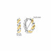 Ti Sento 'Twisted Hoop' Sterling Silver & Gold Plated Earrings 78021SY - Jewellery - Ti Sento - Bumbletree