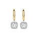 Ti Sento 'Solitaire' Sterling Silver & Gold Plated Earrings 78030ZY - Jewellery - Ti Sento - Bumbletree