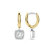 Ti Sento 'Solitaire' Sterling Silver & Gold Plated Earrings 78030ZY - Jewellery - Ti Sento - Bumbletree