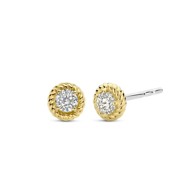 Ti Sento 'Sun' Sterling Silver & Gold Plated Earrings 7934ZY - Jewellery - Ti Sento - Bumbletree