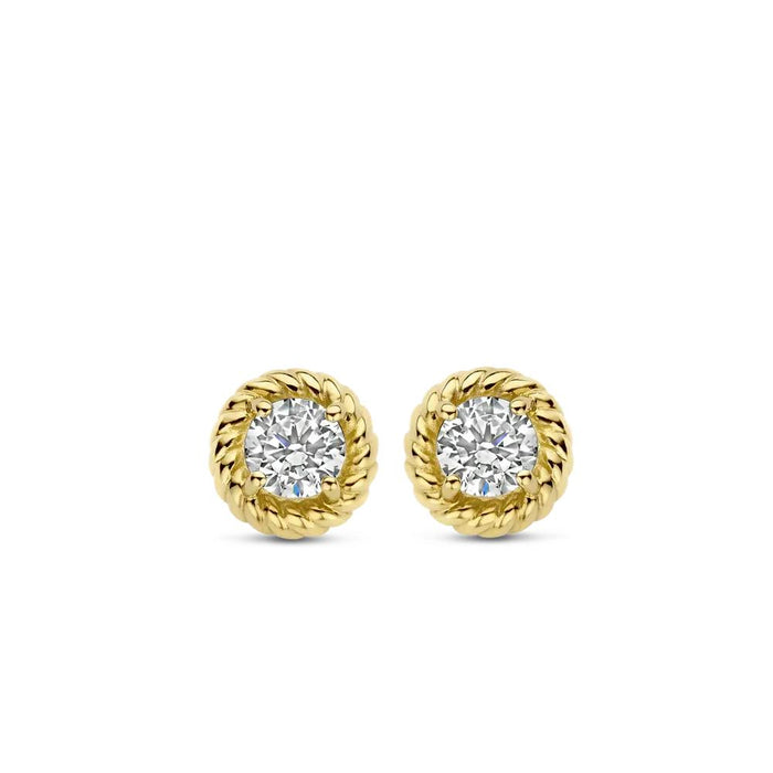 Ti Sento 'Sun' Sterling Silver & Gold Plated Earrings 7934ZY - Jewellery - Ti Sento - Bumbletree