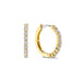 Ti Sento 'Medium Hoops' Sterling Silver & Gold Plated Earrings 7958ZY - Jewellery - Ti Sento - Bumbletree
