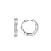 Ti Sento 'Baguette' Sterling Silver Hoop Earrings 7974ZI - Jewellery - Ti Sento - Bumbletree