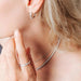 Ti Sento 'Baguette' Sterling Silver Hoop Earrings 7974ZI - Jewellery - Ti Sento - Bumbletree
