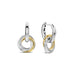 Ti Sento 'Twisted Circle' Sterling Silver & Gold Plated Earrings 7976ZY - Jewellery - Ti Sento - Bumbletree