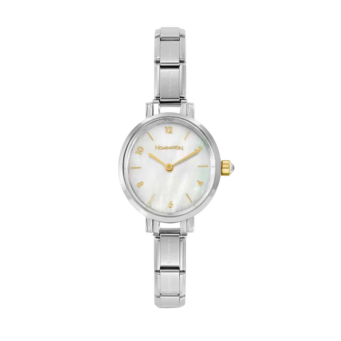 NOMINATION Paris Classic Silver & Gold Mother Of Pearl Dial Watch - Jewellery - Nomination - Bumbletree