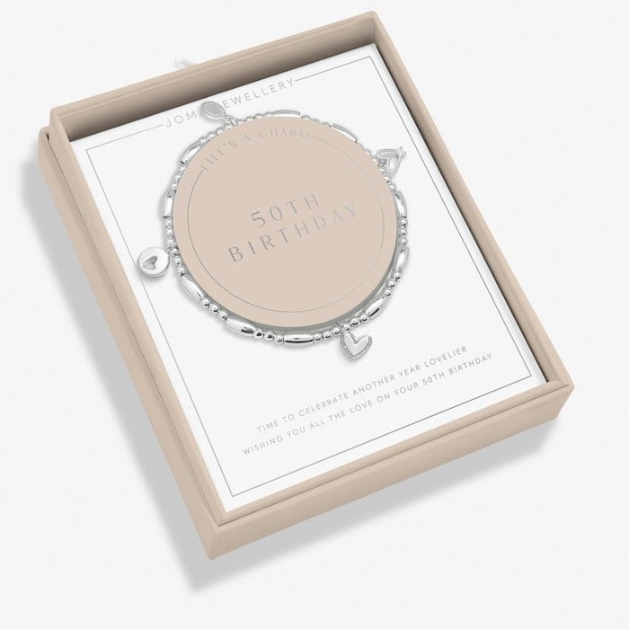Joma Jewellery Life's A Charm '50th Birthday' Bracelet - Jewellery - Joma Jewellery - Bumbletree
