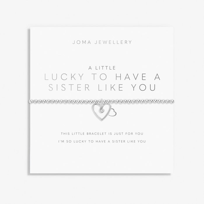Joma Jewellery A Little 'Lucky To Have A Sister Like You' Bracelet - Jewellery - Joma Jewellery - Bumbletree