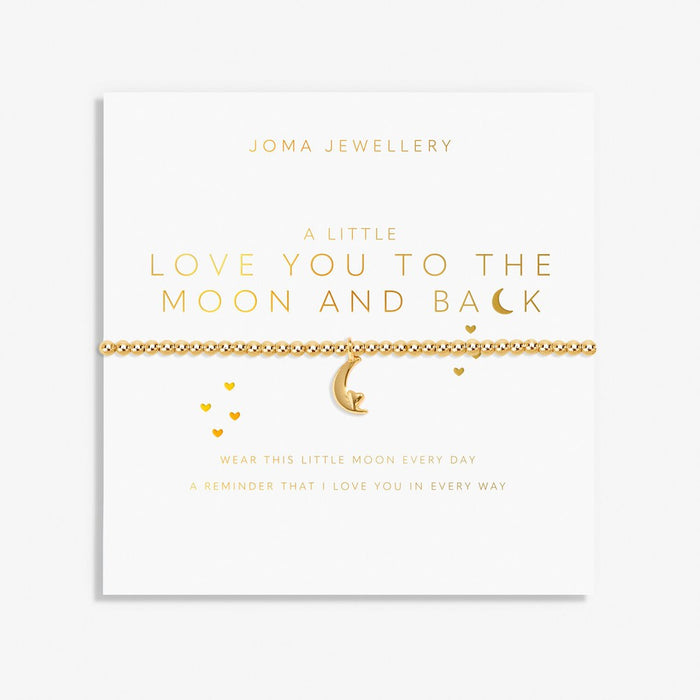 Joma Jewellery Gold A Little 'Love You To The Moon & Back' Bracelet - Jewellery - Joma Jewellery - Bumbletree