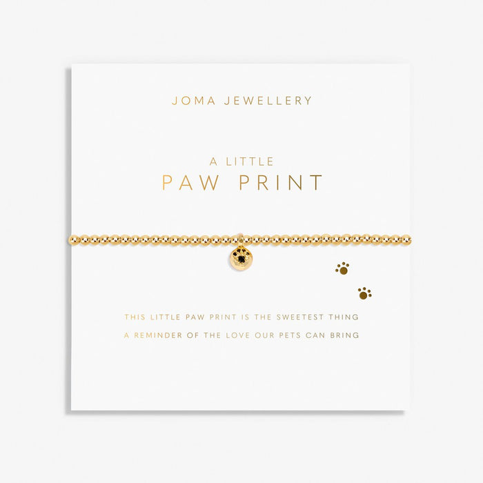 Joma Jewellery Gold A Little 'Paw Print' Bracelet - Jewellery - Joma Jewellery - Bumbletree