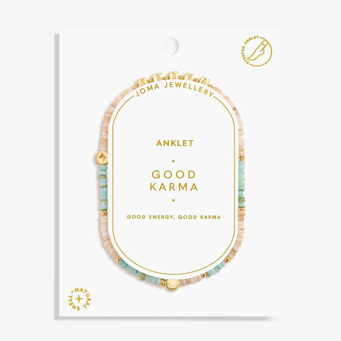 Joma Jewellery Happy Little Moments 'Good Karma' Anklet - Jewellery - Joma Jewellery - Bumbletree