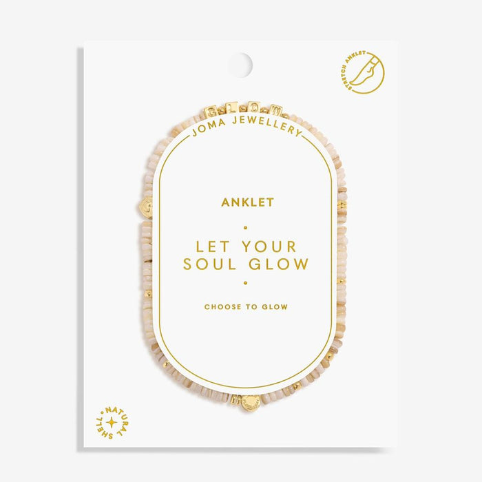 Joma Jewellery Happy Little Moments 'Let Your Soul Glow' Anklet - Jewellery - Joma Jewellery - Bumbletree
