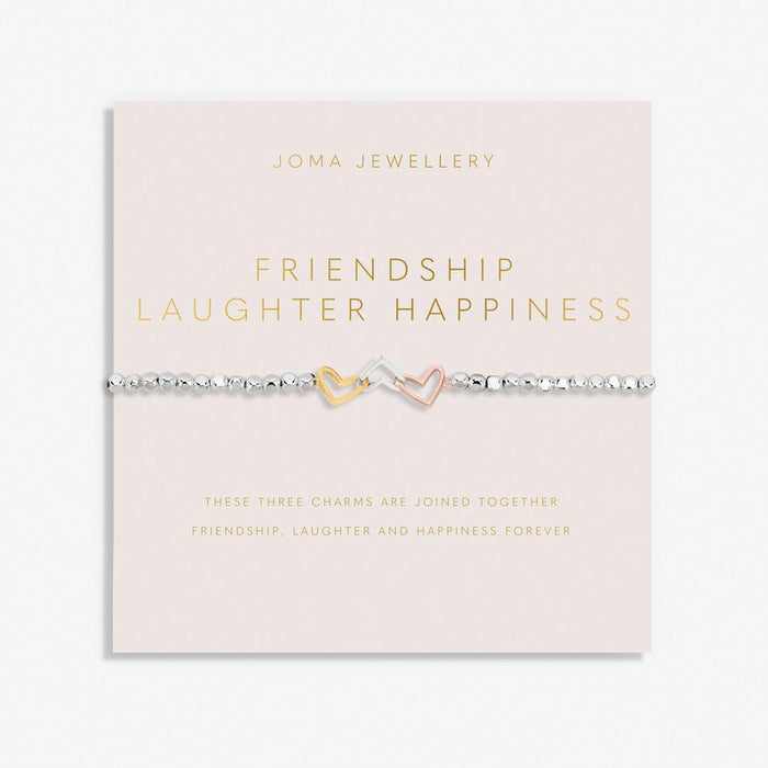 Joma Jewellery Forever Yours 'Friendship Laughter Happiness' Trio Bracelet - Jewellery - Joma Jewellery - Bumbletree