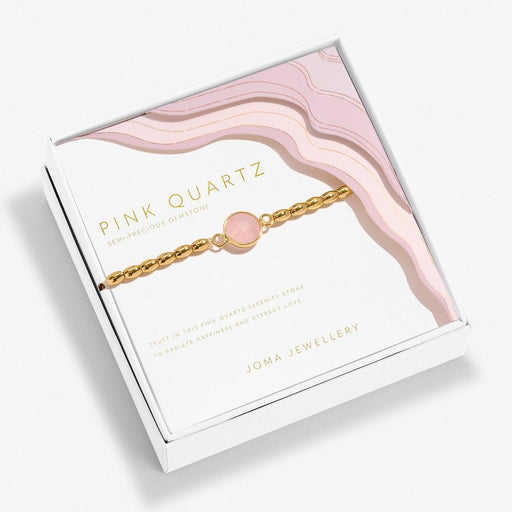 Joma Jewellery Serenity Stones Pink Quartz Gold Bracelet - Jewellery - Joma Jewellery - Bumbletree