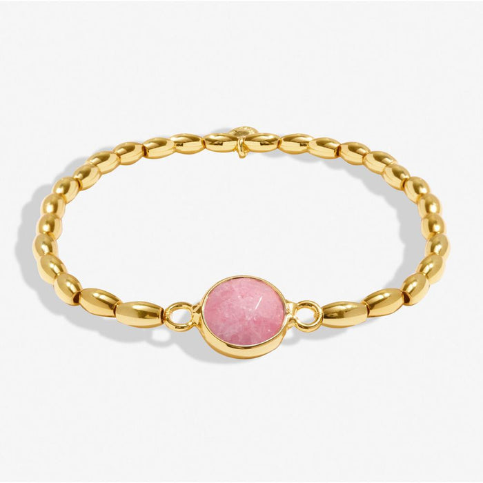 Joma Jewellery Serenity Stones Watermelon Quartz Gold Bracelet - Jewellery - Joma Jewellery - Bumbletree