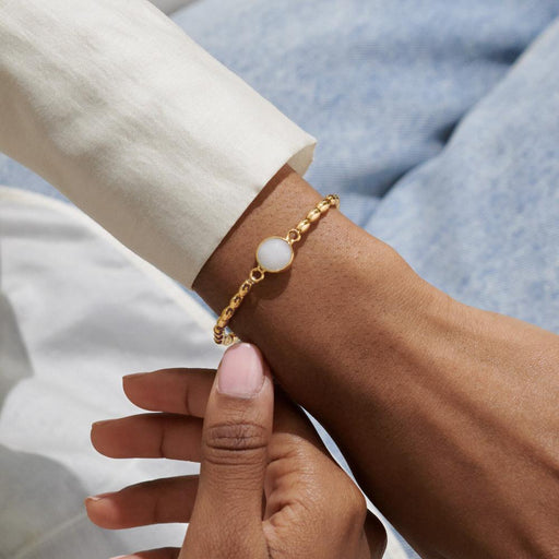 Joma Jewellery Serenity Stones White Jade Gold Bracelet - Jewellery - Joma Jewellery - Bumbletree
