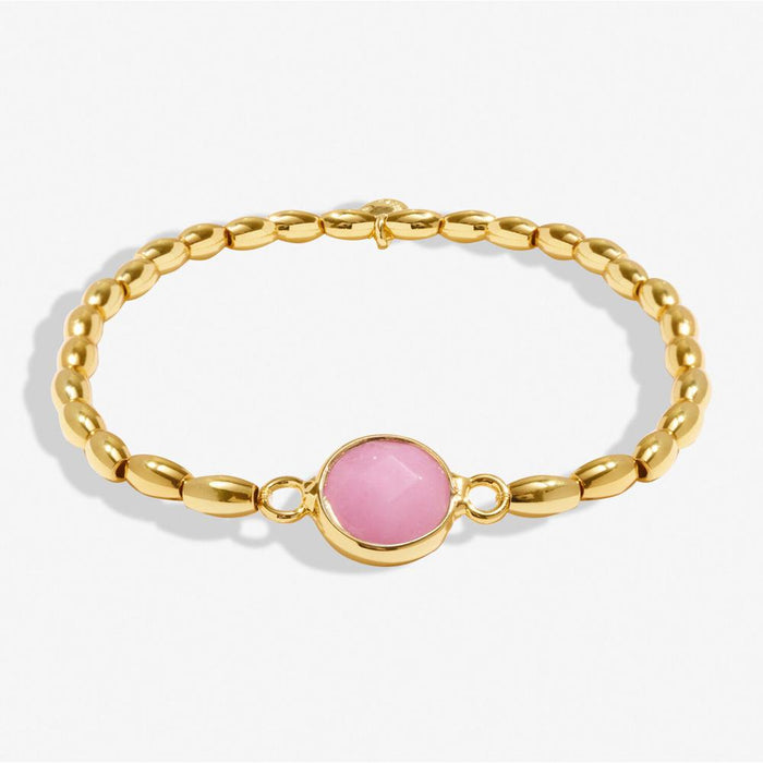 Joma Jewellery Serenity Stones Pink Jade Gold Bracelet - Jewellery - Joma Jewellery - Bumbletree