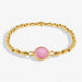 Joma Jewellery Serenity Stones Pink Jade Gold Bracelet - Jewellery - Joma Jewellery - Bumbletree