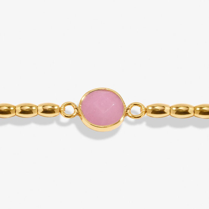 Joma Jewellery Serenity Stones Pink Jade Gold Bracelet - Jewellery - Joma Jewellery - Bumbletree