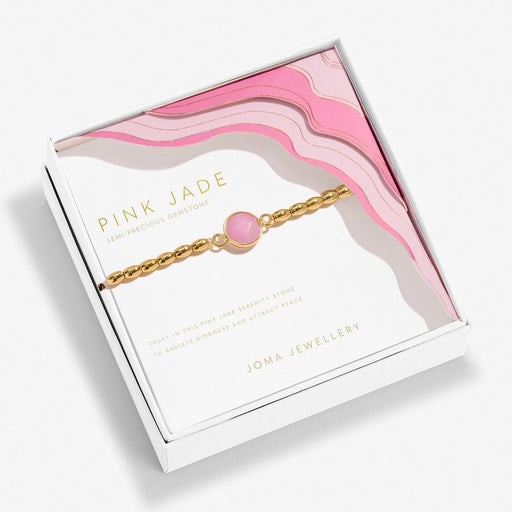 Joma Jewellery Serenity Stones Pink Jade Gold Bracelet - Jewellery - Joma Jewellery - Bumbletree
