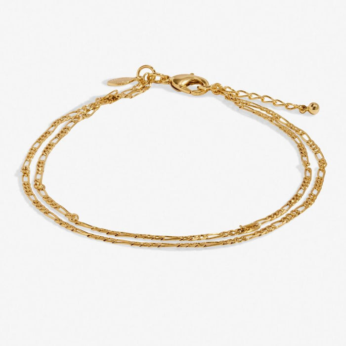 Joma Jewellery Double Figaro Gold Anklet - Jewellery - Joma Jewellery - Bumbletree
