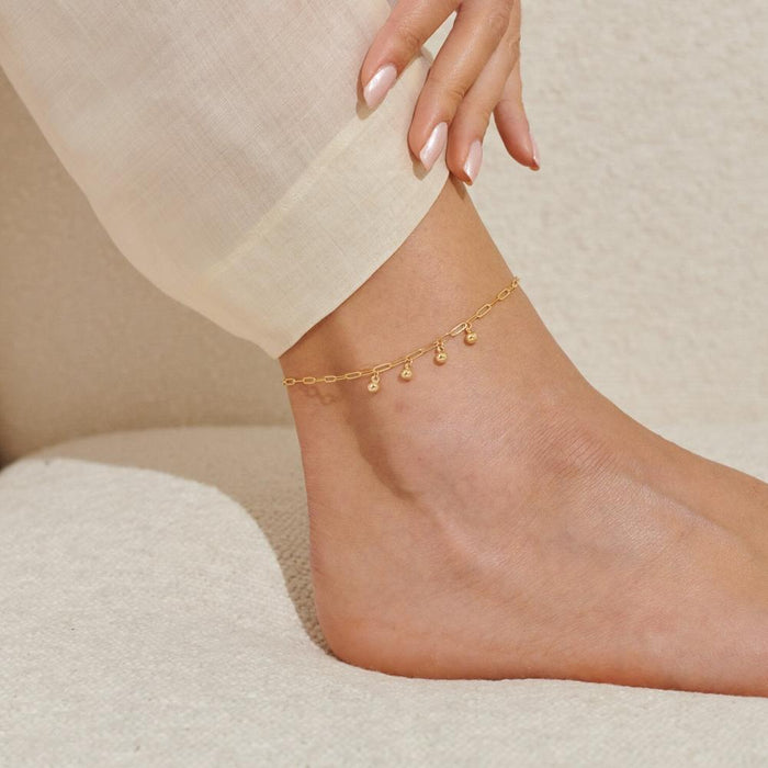 Joma Jewellery Charms Gold Anklet - Jewellery - Joma Jewellery - Bumbletree