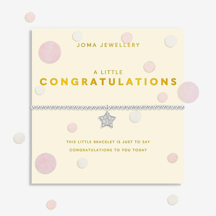Joma Jewellery Confetti A Little 'Congratulations' Bracelet - Jewellery - Joma Jewellery - Bumbletree