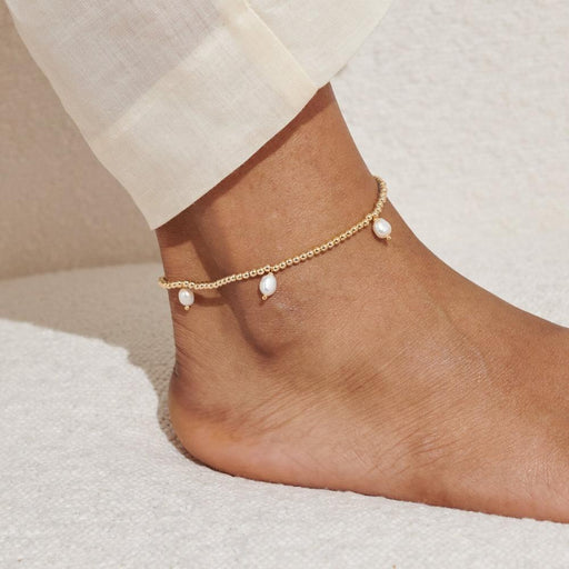 Joma Jewellery Three Pearl Gold Anklet - Jewellery - Joma Jewellery - Bumbletree