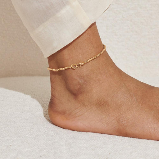 Joma Jewellery Linked Heart Gold Anklet - Jewellery - Joma Jewellery - Bumbletree