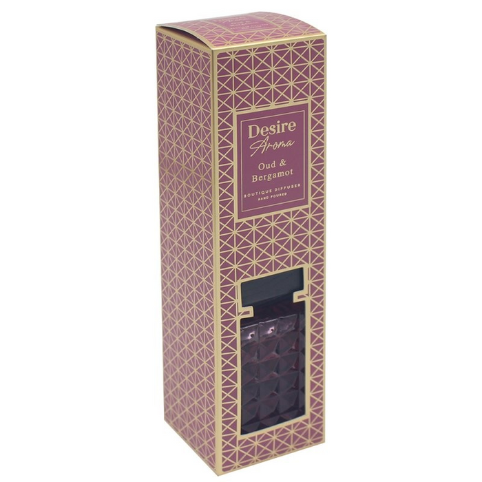 Desire Oud & Bergamot Luxury Reed Diffuser - 120ml - Home Fragrance - Bumbletree - Bumbletree
