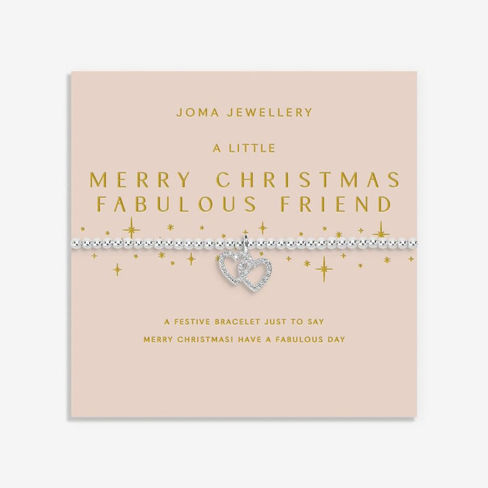 Joma Jewellery Christmas A Little 'Merry Christmas Fabulous Friend' Bracelet - Jewellery - Joma Jewellery - Bumbletree