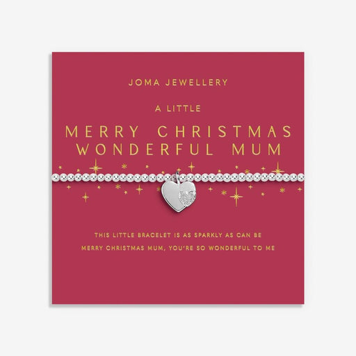Joma Jewellery Christmas A Little 'Merry Christmas Wonderful Mum' Bracelet - Jewellery - Joma Jewellery - Bumbletree
