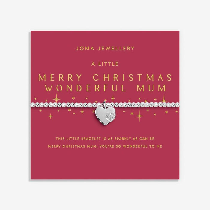 Joma Jewellery Christmas A Little 'Merry Christmas Wonderful Mum' Bracelet - Jewellery - Joma Jewellery - Bumbletree
