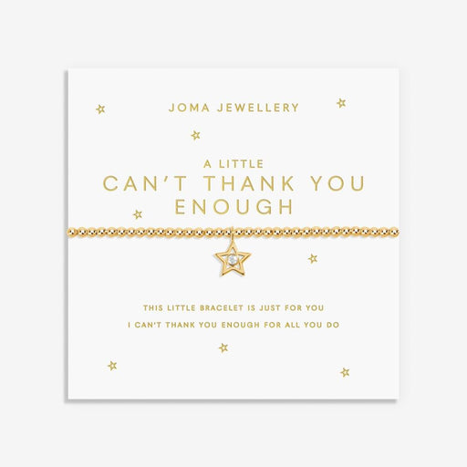 Joma Jewellery Gold A Little 'Can't Thank You Enough' Bracelet - Jewellery - Joma Jewellery - Bumbletree