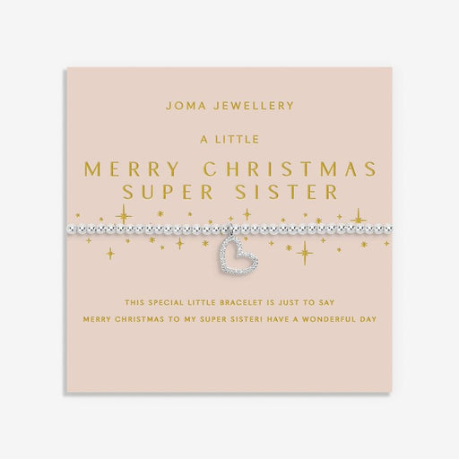Joma Jewellery Christmas A Little 'Merry Christmas Super Sister' Bracelet - Jewellery - Joma Jewellery - Bumbletree