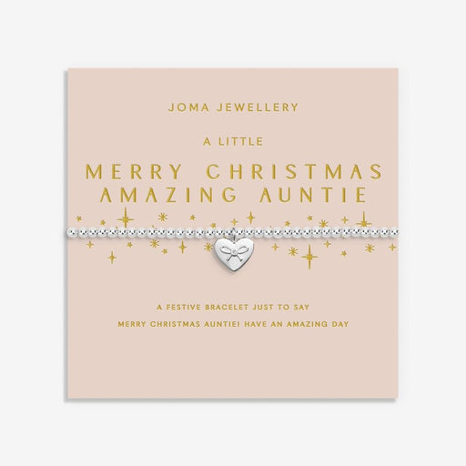 Joma Jewellery Christmas A Little 'Merry Christmas Amazing Auntie' Bracelet - Jewellery - Joma Jewellery - Bumbletree