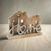 Wooden & Silver House Ornament Large - Homeware - Bumbletree - Bumbletree