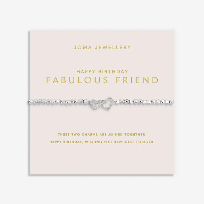 Joma Jewellery Forever Yours 'Happy Birthday Fabulous Friend' Bracelet - Jewellery - Joma Jewellery - Bumbletree