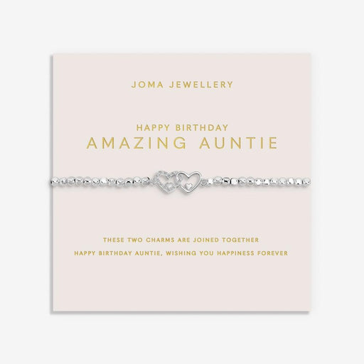Joma Jewellery Forever Yours 'Happy Birthday Amazing Auntie' Bracelet - Jewellery - Joma Jewellery - Bumbletree