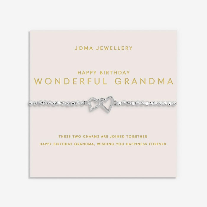 Joma Jewellery Forever Yours 'Happy Birthday Wonderful Grandma' Bracelet - Jewellery - Joma Jewellery - Bumbletree