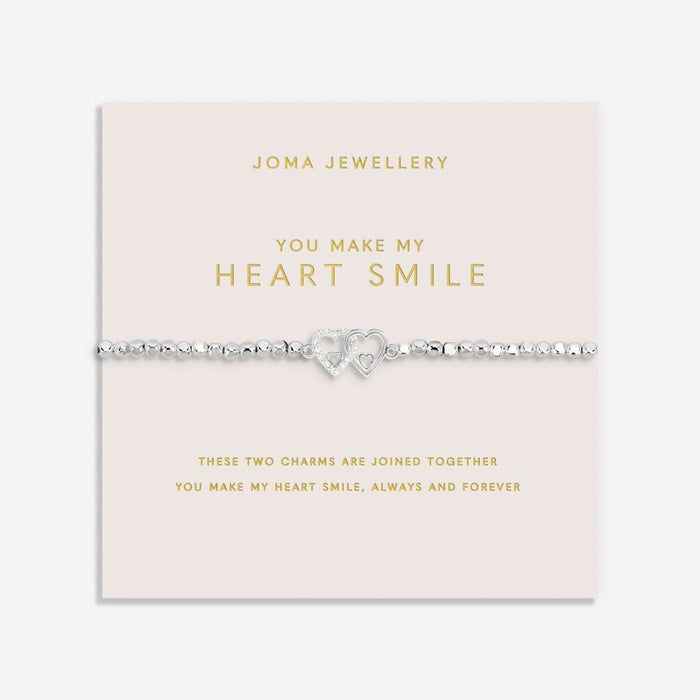 Joma Jewellery Forever Yours 'You Make My Heart Smile' Bracelet - Jewellery - Joma Jewellery - Bumbletree