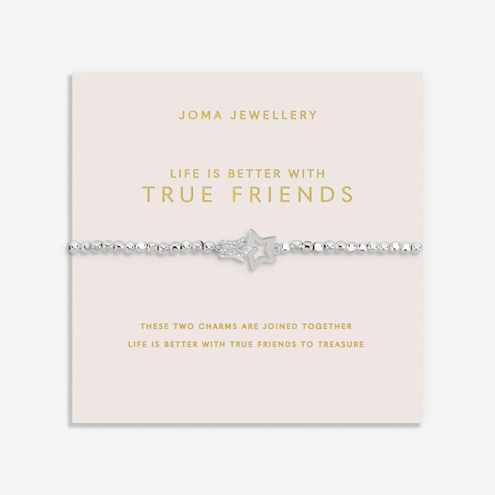 Joma Jewellery Forever Yours 'Life Is Better With True Friends' Bracelet - Jewellery - Joma Jewellery - Bumbletree