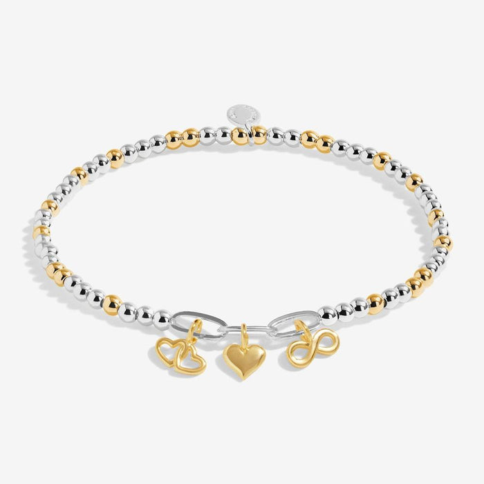 Joma Jewellery Bracelet Bar Infinity Heart Charms Bracelet