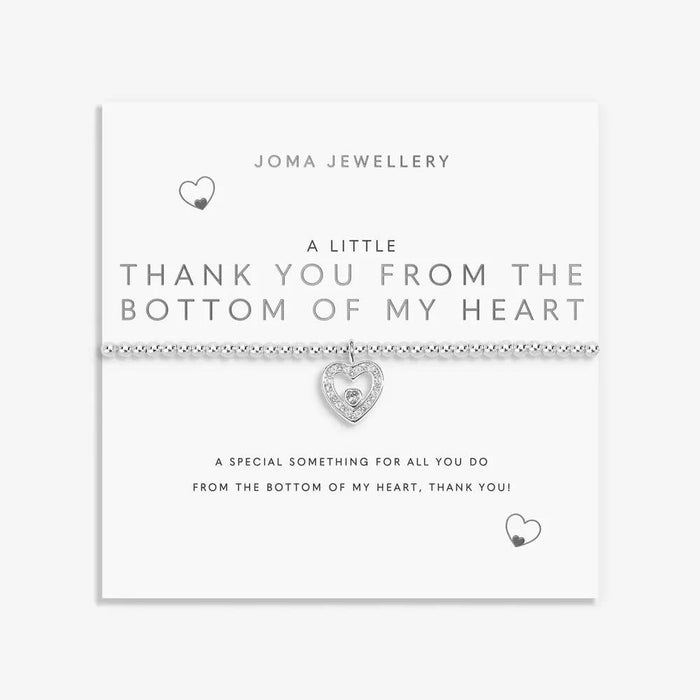 Joma Jewellery A Little 'Thank You From The Bottom Of My Heart' Bracelet - Jewellery - Joma Jewellery - Bumbletree