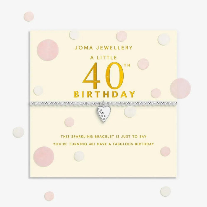 Joma Jewellery Confetti A Little '40th Birthday' Bracelet - Jewellery - Joma Jewellery - Bumbletree