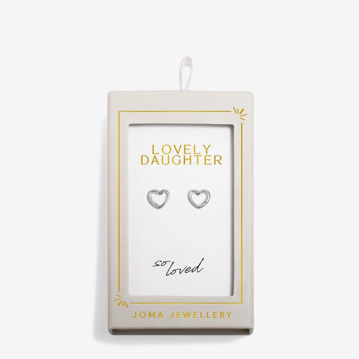 Joma Jewellery Moments To Shine 'Lovely Daughter' Stud Earrings - Jewellery - Joma Jewellery - Bumbletree